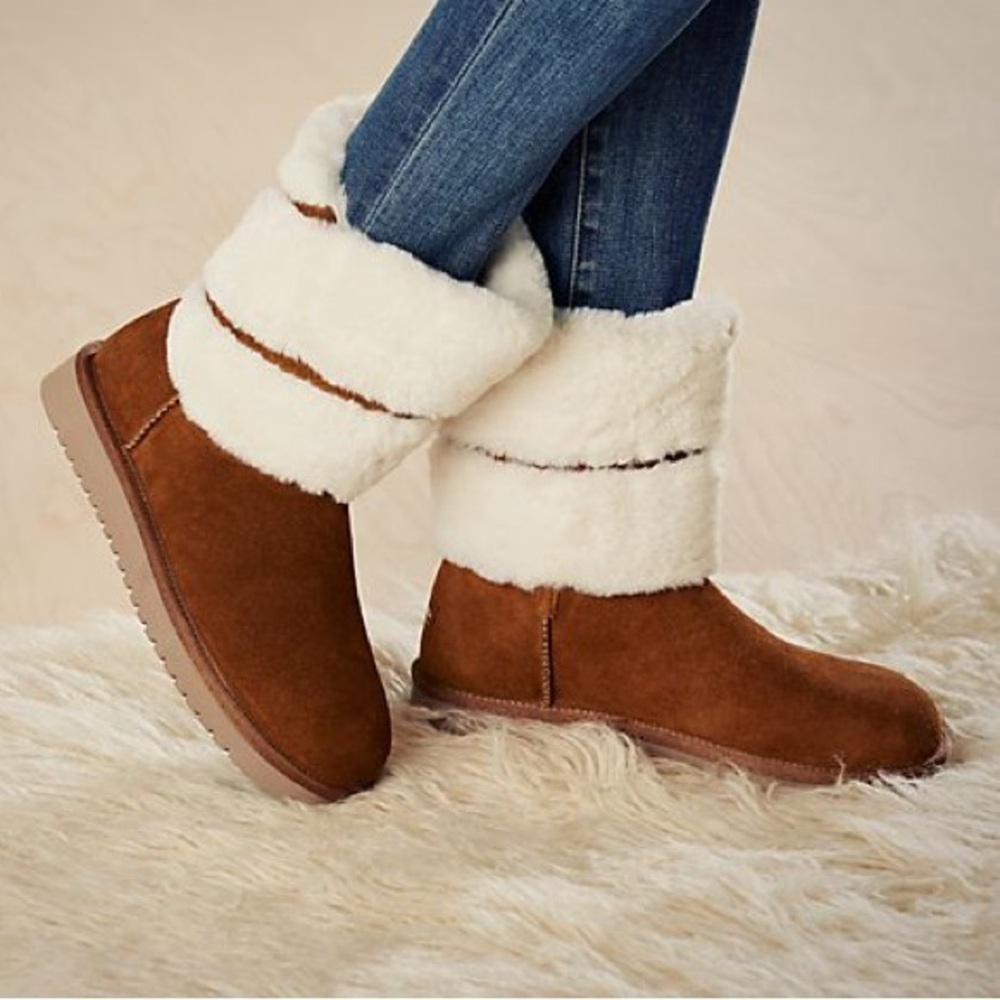 Koolaburra by UGG Dezi Short Mid Calf Boot Sz 10